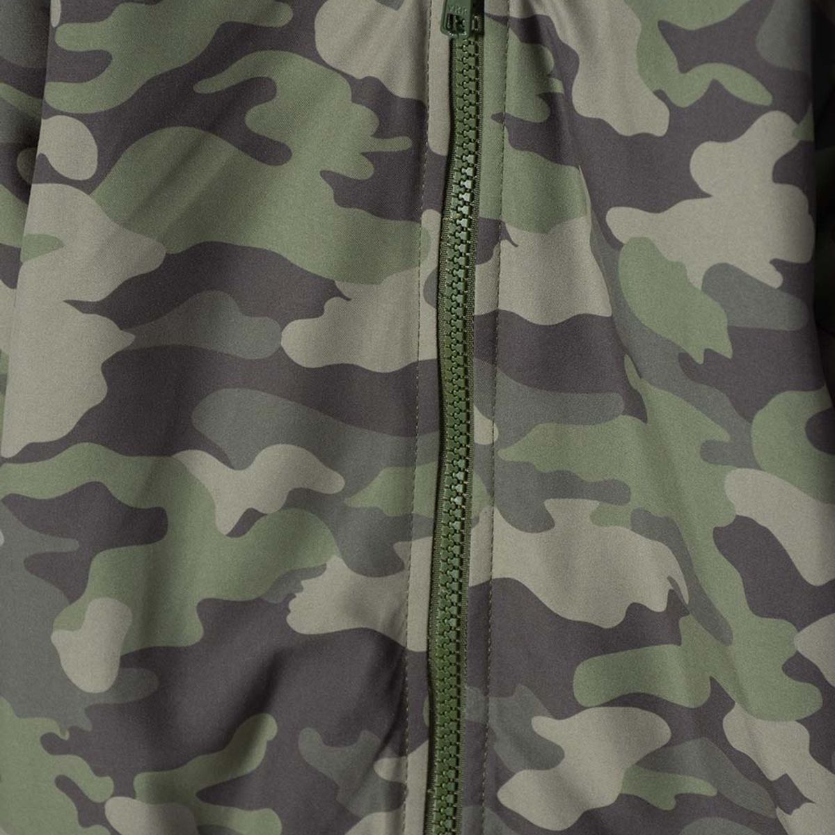 LITTLEMIC - Chaqueta Littlemic con cierre verde militar niño 2T a 5T