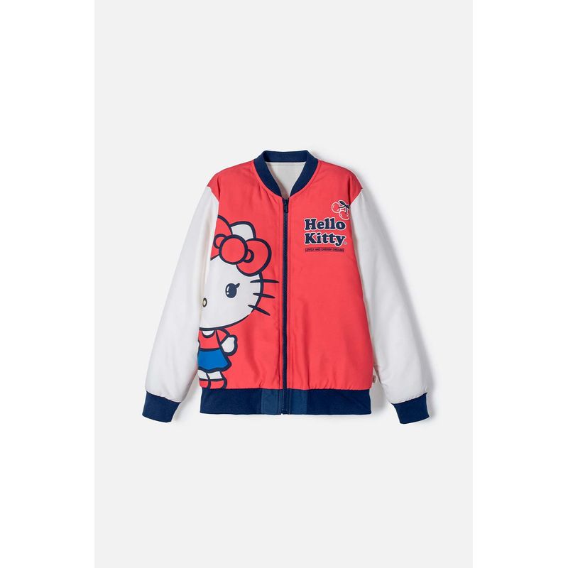 SANRIO - Chaqueta Hello Kitty con cierre multicolor para niña