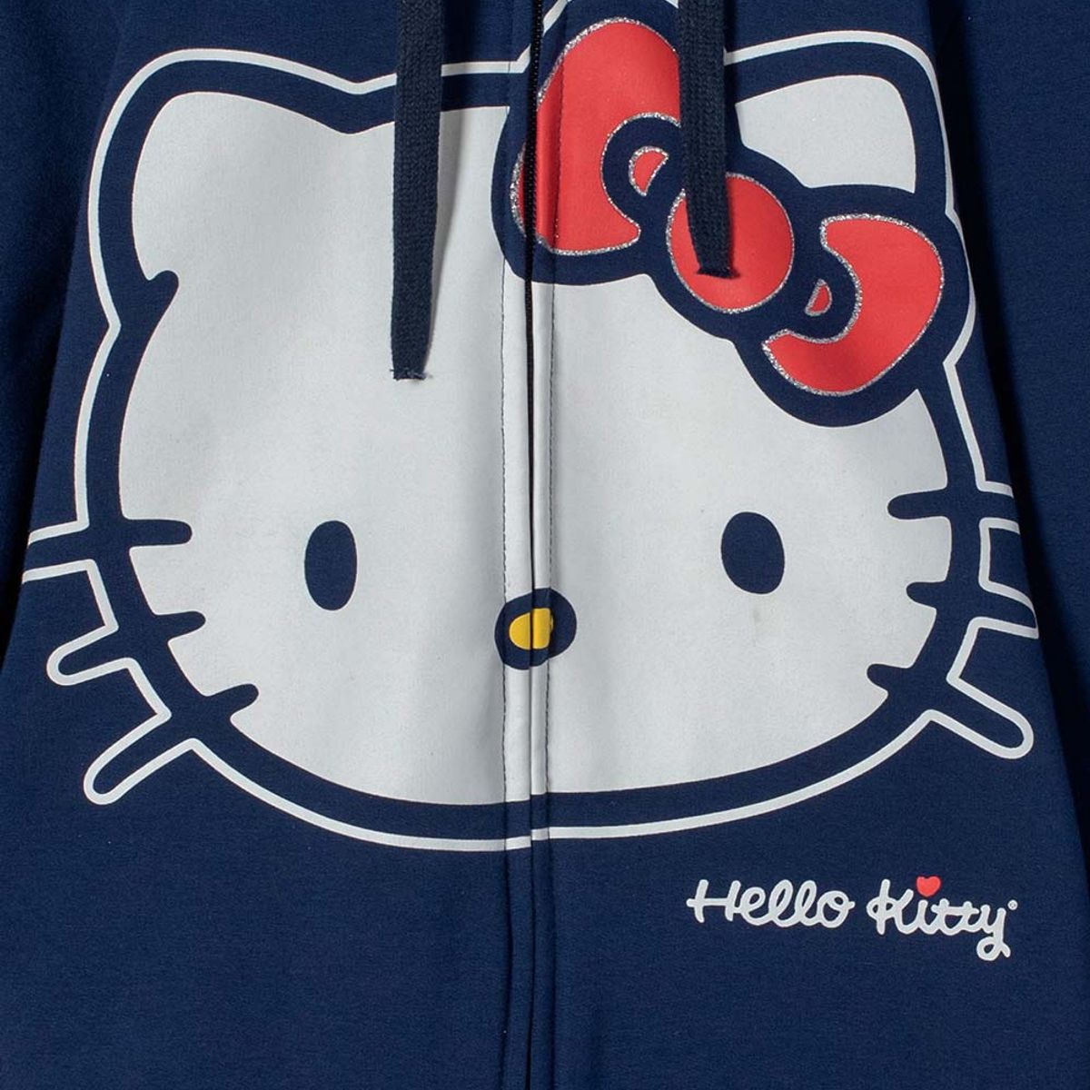 HELLO KITTY - Buzo de Hello Kitty con cierre azul para niña