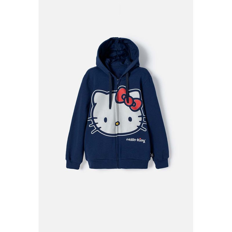 SANRIO - Buzo de Hello Kitty con cierre azul para niña
