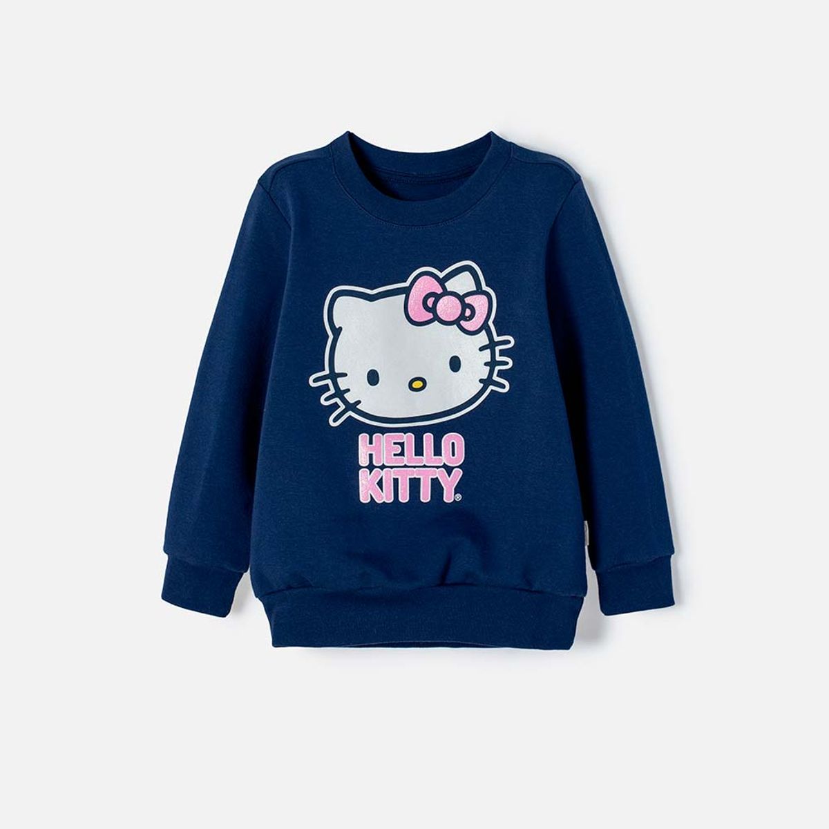 HELLO KITTY - Buzo Hello Kitty cerrado azul para niña 2T a 5T