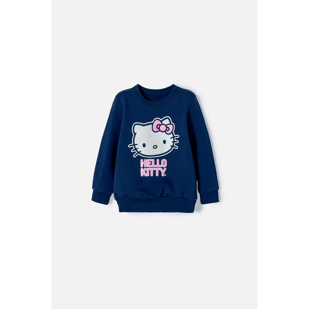 HELLO KITTY - Buzo Hello Kitty cerrado azul para niña 2T a 5T