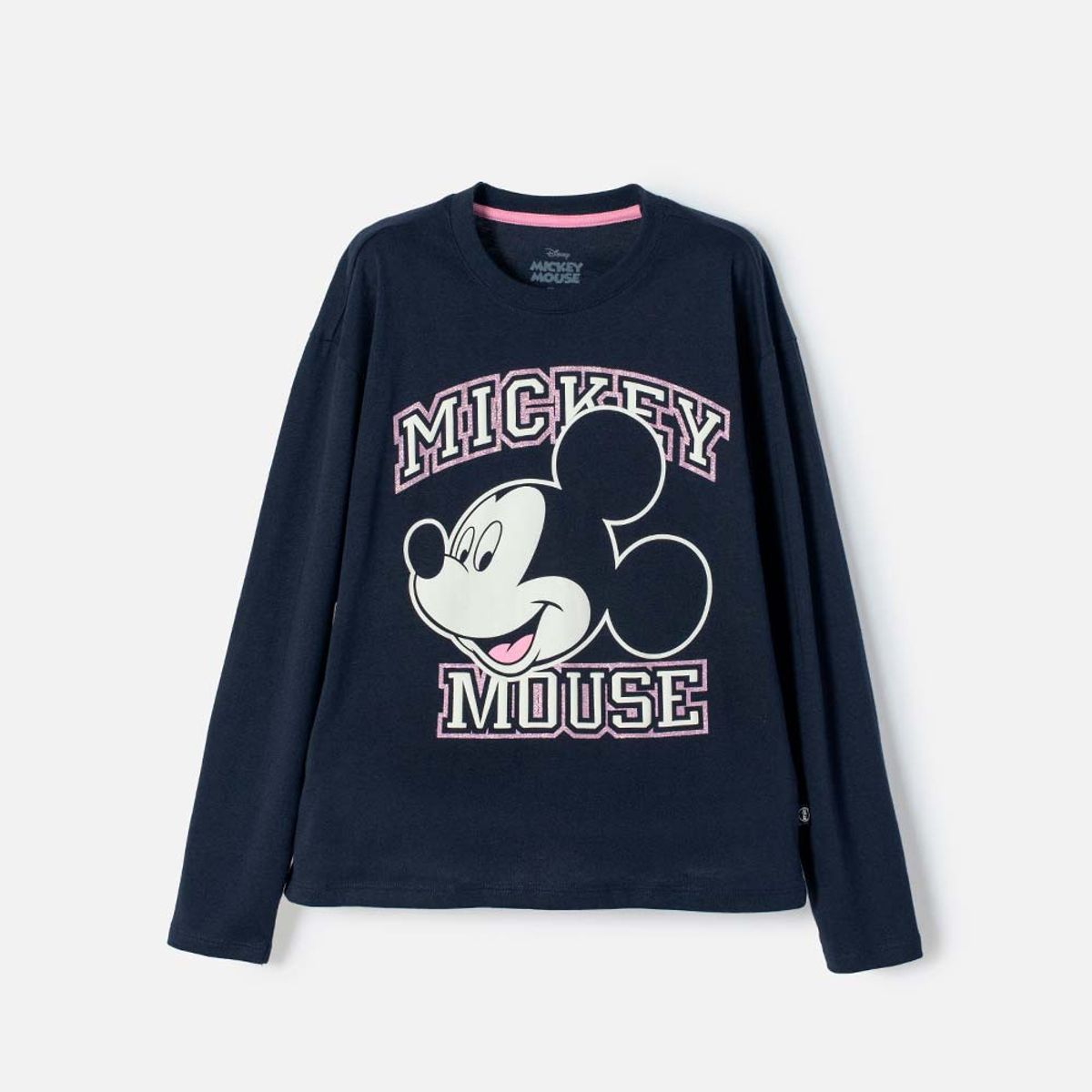 DISNEY - Buzo de Minnie Mouse azul estampado en frente para niña