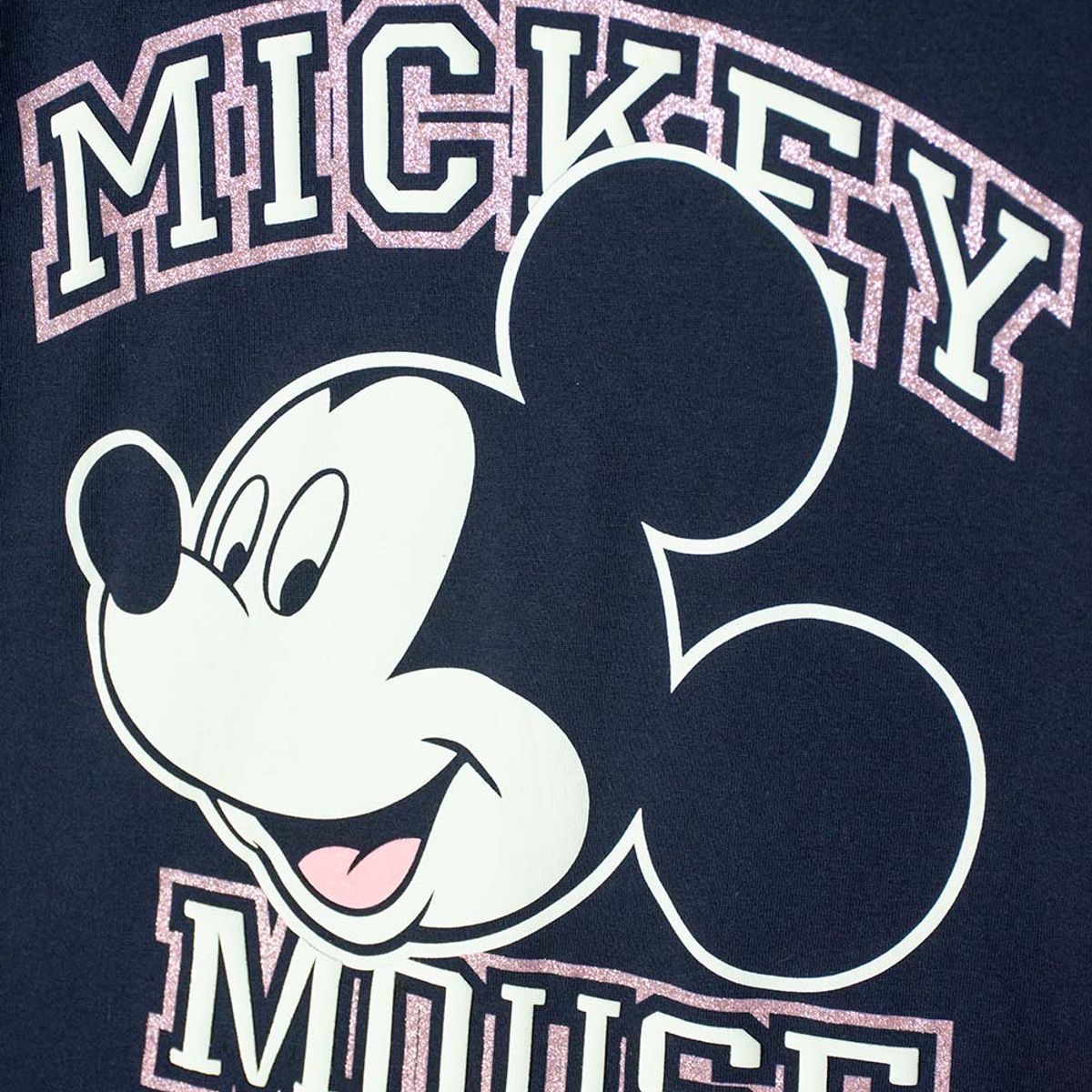 DISNEY - Buzo de Minnie Mouse azul estampado en frente para niña