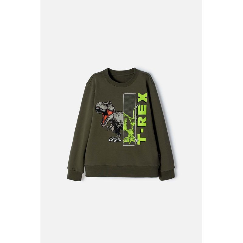 MIC - Buzo de Mic cerrado verde para niño