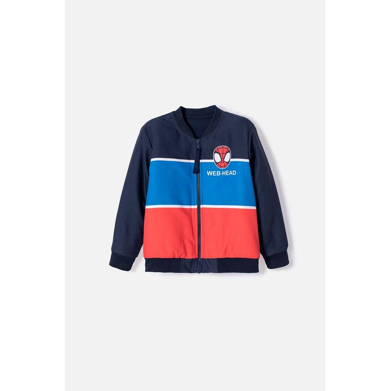 MARVEL - Chaqueta de Spider-man con cierre multicolor para niño 2T a 6T