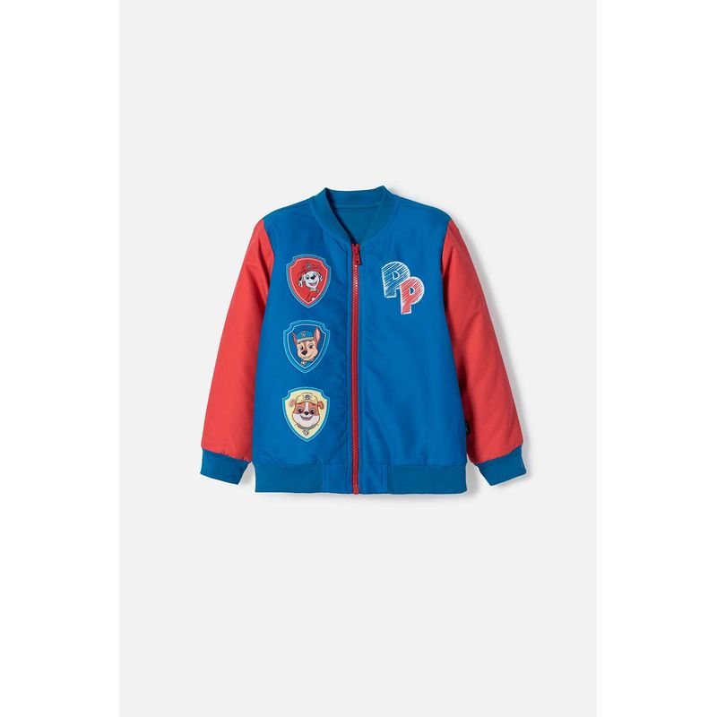 NICKELODEON - Chaqueta de Paw Patrol con cierre azul y rojo para niño 2T a 5T