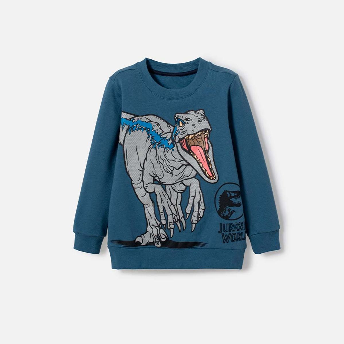 UNIVERSAL - Buzo de Jurassic World azul de diseño cerrado para niño 2T a 5T