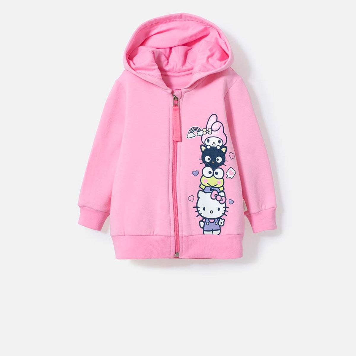 HELLO KITTY - Buzo de Hello Kitty rosado con capucha para bebé niña