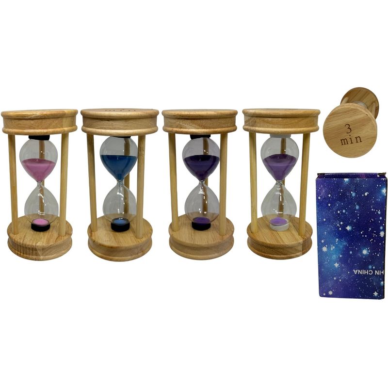 MAZUGI - Reloj Arena 3 Minutos Vidrio Temporizador Decoración Tiempo