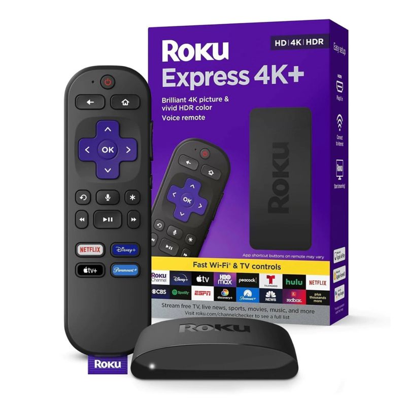 ROKU - Reproductor Streaming Roku Xpress 4K+ Negro - FACTURA LEGAL