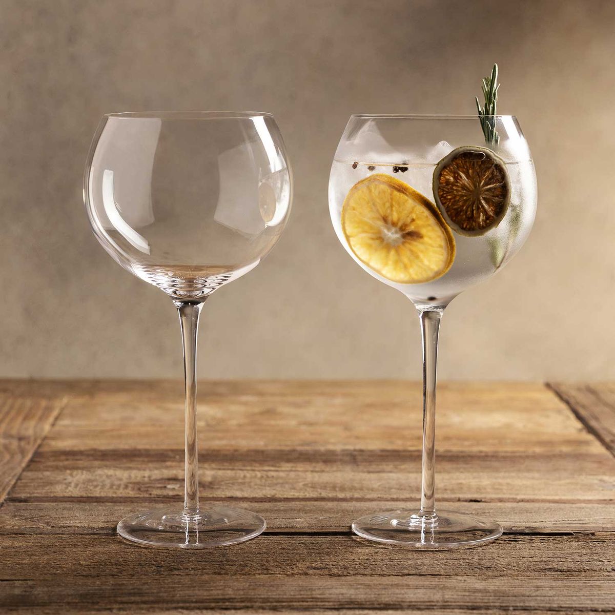 AMBIENTE GOURMET - Copa balón en cristal 650ml set x2