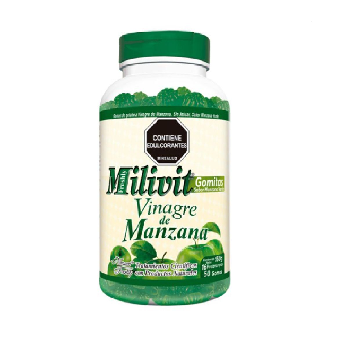 NATURAL FRESHLY - MILIVIT VINAGRE DE MANZANA X 50 GOMAS