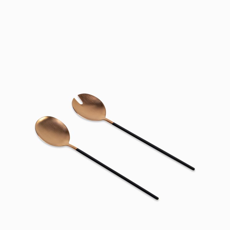 AMBIENTE GOURMET - Set de servidoras copper - negro