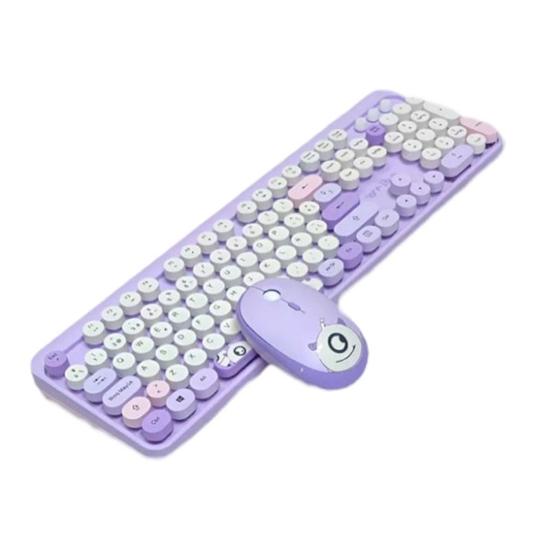 GENERICO - Combo Teclado Mouse Inalámbrico 24 g Recargable Silencioso