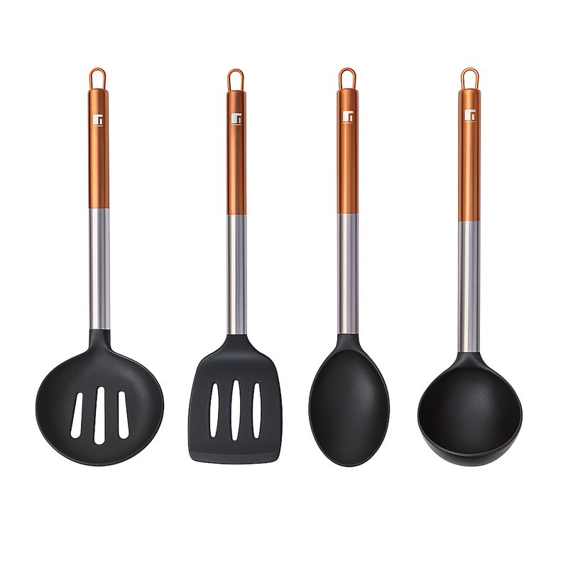 BERGNER - SET POR 4 UTENSILIOS DE COCINA BERGNER- COPPER