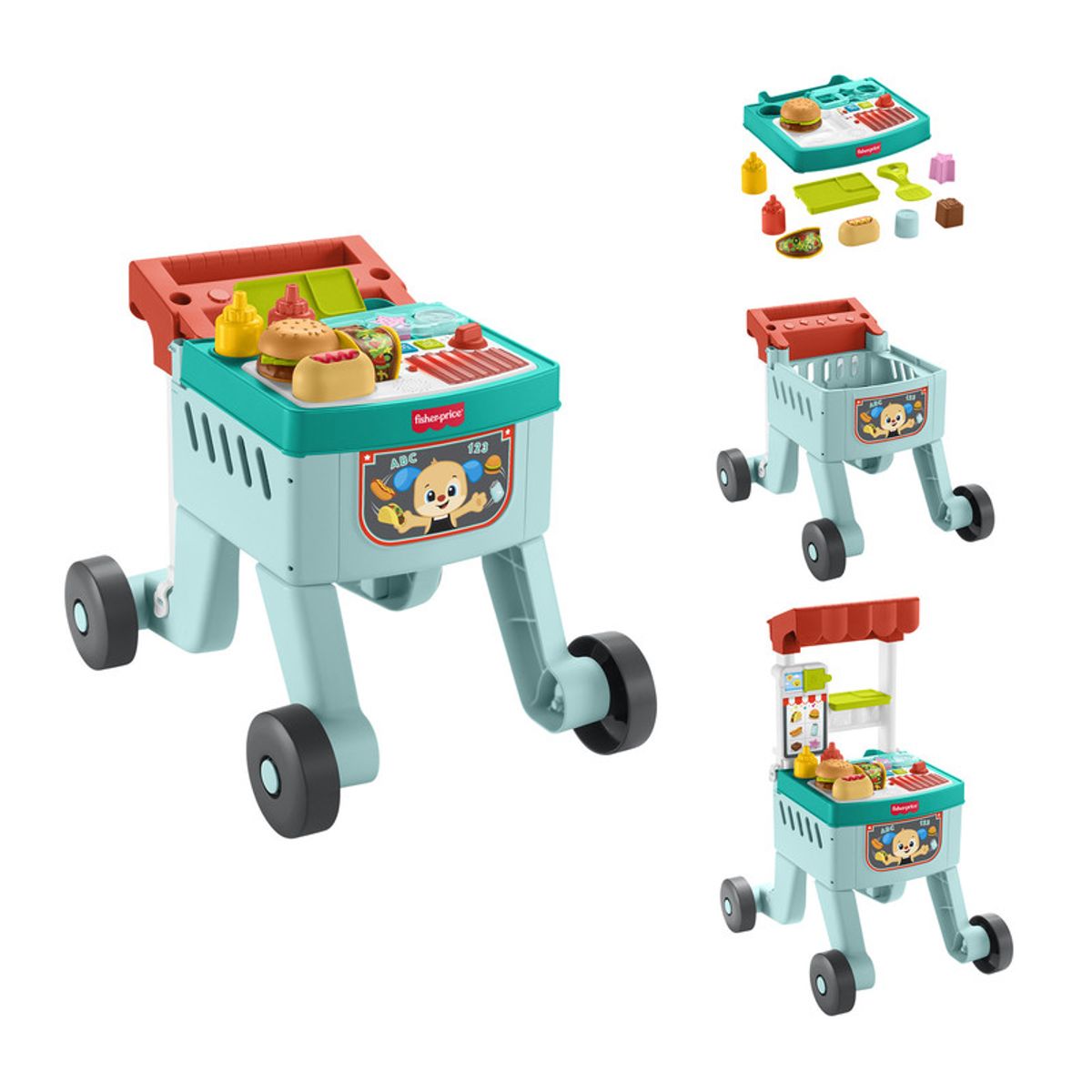 FISHER PRICE - Fisher Price Andadera Carro De Snacks 4 En 1