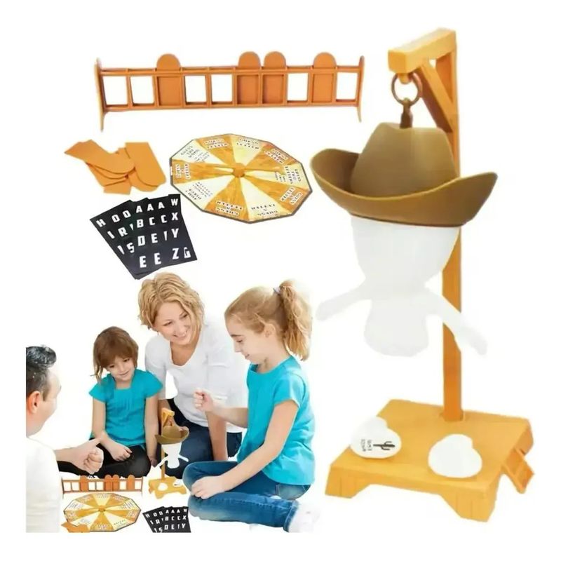 GENERICO - Juego De Mesa En Familia Ahorcado 3d Hankman Glow Zebbris