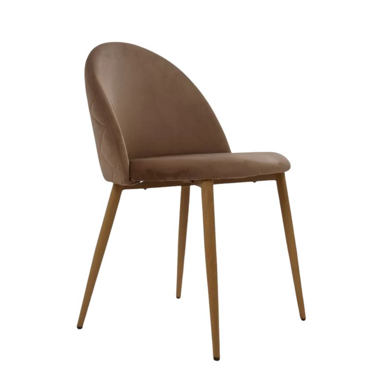 BONNO - Silla De Diseño Ali Para Sala De Estar Bonno Cómoda Moderna Color Café