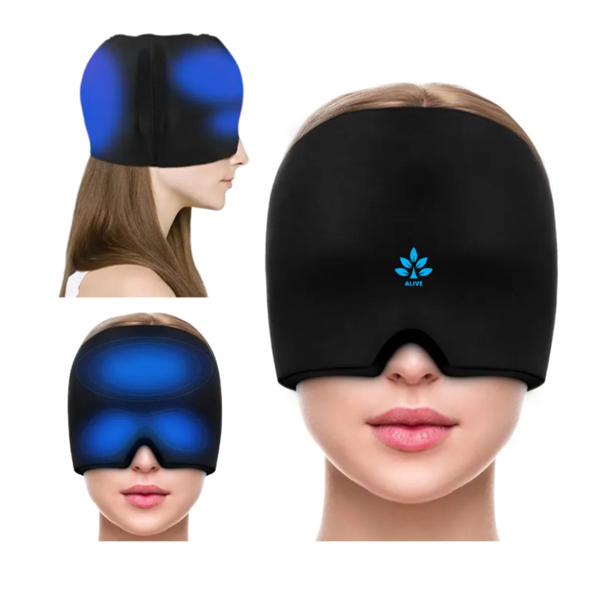 GENERICO - Máscara Elástica Ojos Migraña Terapia Frío Calor Reutilizable