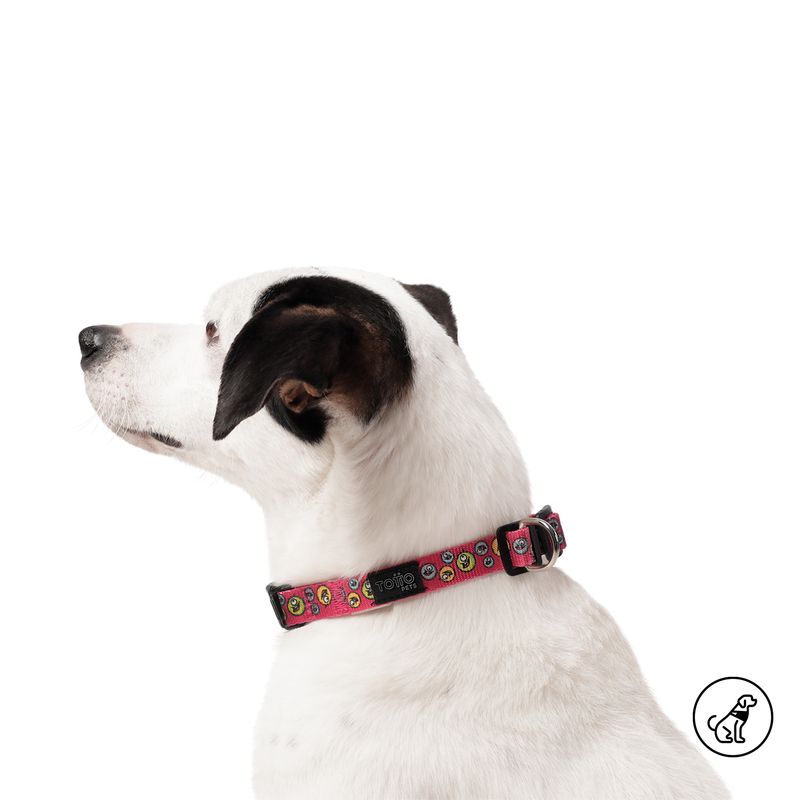 TOTTO - Collar Ajustable Para Perro Mylu L Rojo Totto