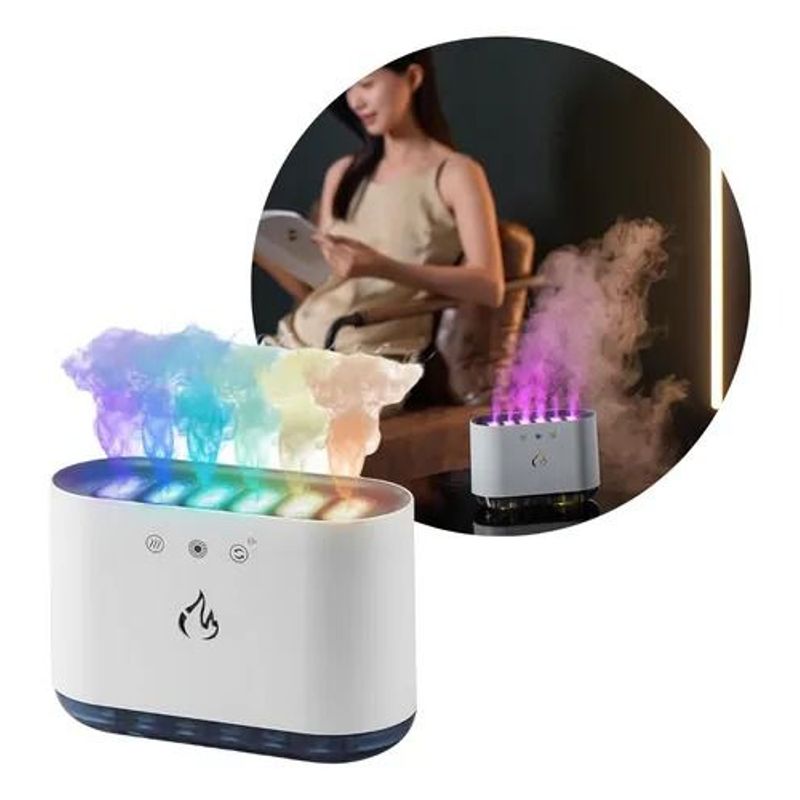 GENERICO - Humidificador Portátil Niebla Fría Usb Con Luz Nocturna Led