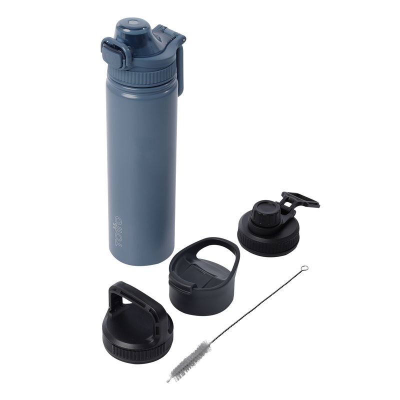 TOTTO - Termo Botella térmica Botilito 750ml Agua Acero Azul pack x3