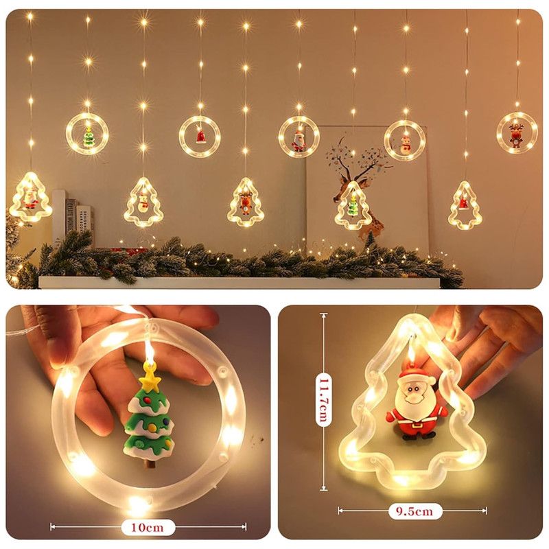 MULTIPLACE COLOMBIA - Luces de navidad decorativas para con figuras de estrellas