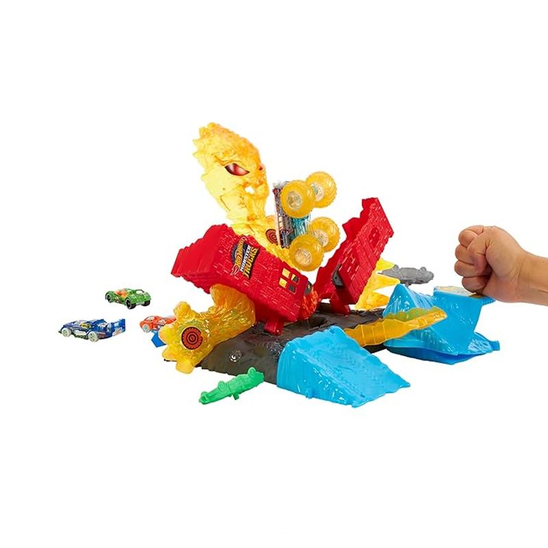 MATTEL - Hot Wheels Monster Trucks Batalla Con El Monstruo De Fuego