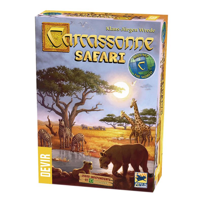 DEVIR - Juego De Mesa Estrategia Carcassonne Safari Para Adultos