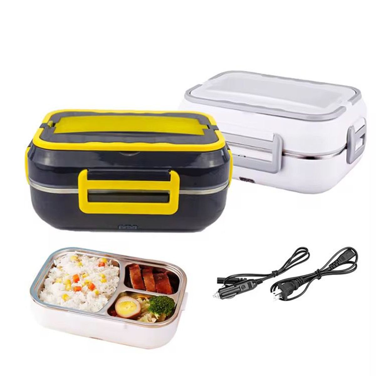 GENERICO - Calentador Eléctrico Tiffin 3‑en‑1 Acero Portátil Usb12‑24v
