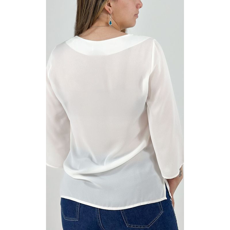 L Y H - Blusa Para Mujer Manga 34 Rojo Marca L&H