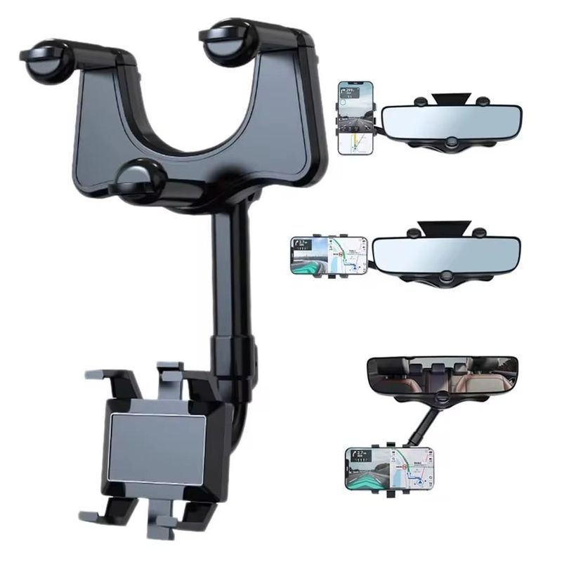 GENERICO - Holder Trevov ZH-505 Retrovisor De Carro Negro