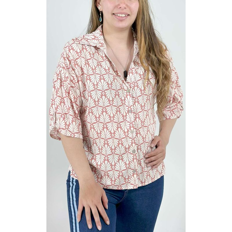 L Y H - Blusa Para Mujer Manga 34 Naranjo Marca L&H Ref 2J412261
