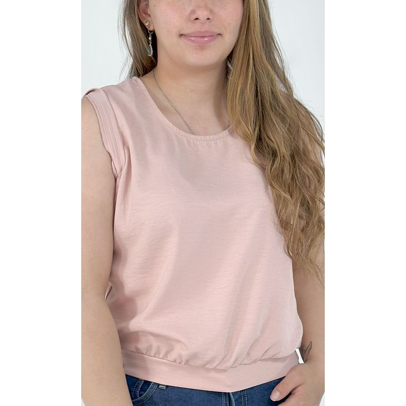 L Y H - Blusa Para Mujer Sin Manga Rosa Marca L&H
