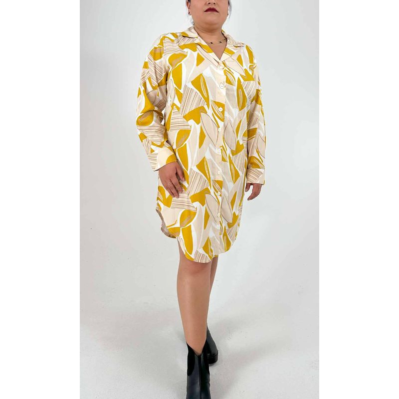 L Y H - Bluson Para Mujer Manga Larga Amarillo Marca L&H
