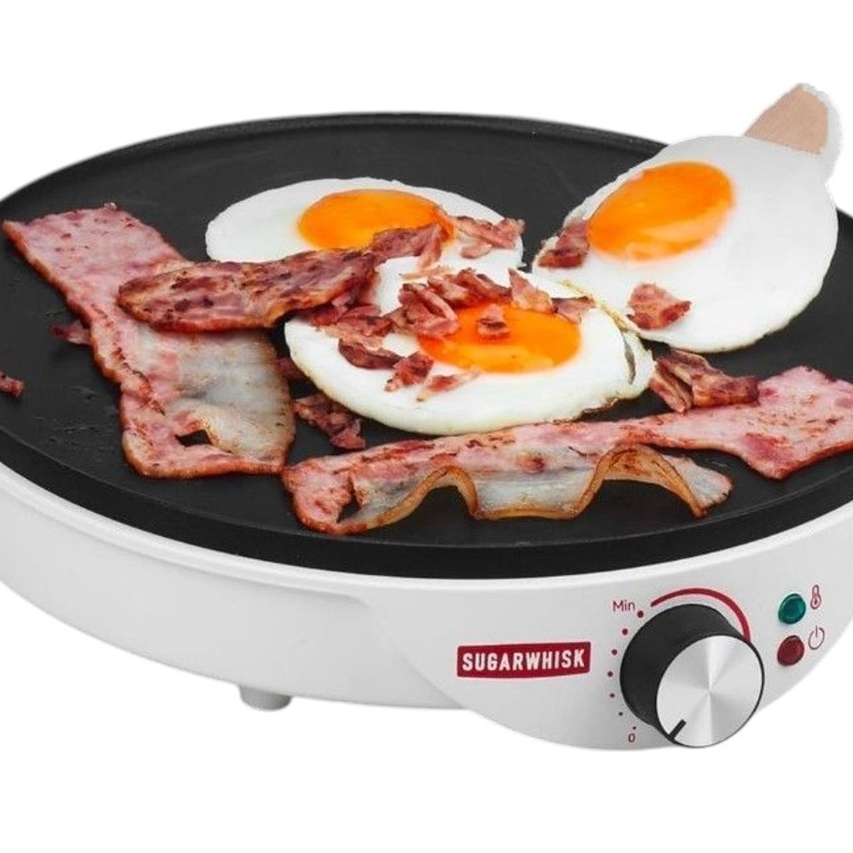 GENERICO - Maquina para hacer crepes eléctrico parrilla con molde de silicona 30cm