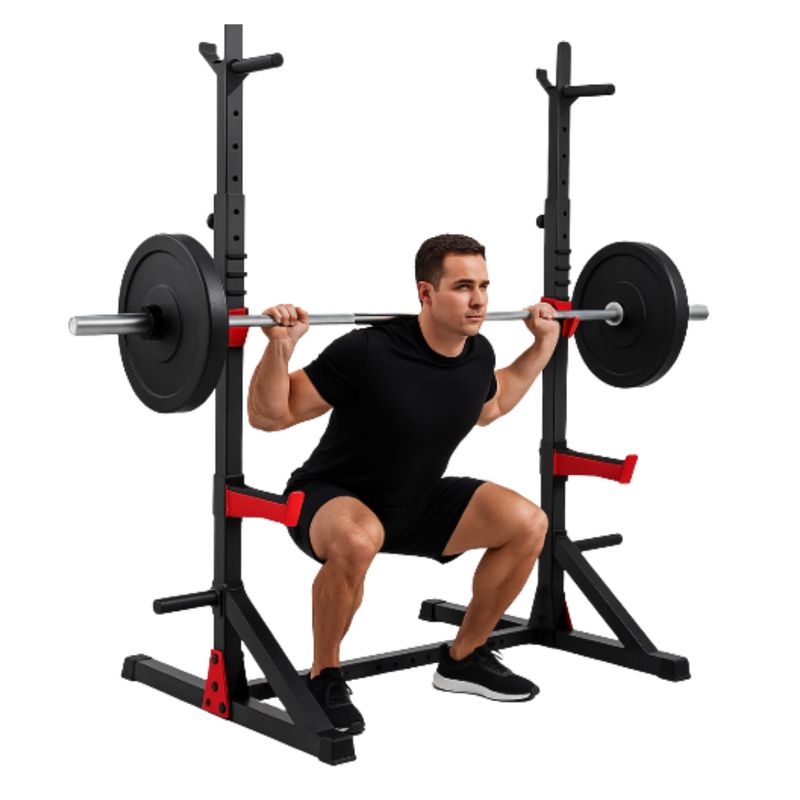 MOVIFIT - Soporte Squat Rack Sentadilla y Fondos Ajustable 180 kg