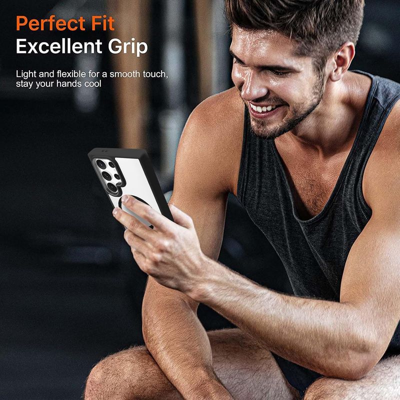 GENERICO - Estuche Protector Magsafe Carga Mágnetica Para Samsung S25 Ultra Negro