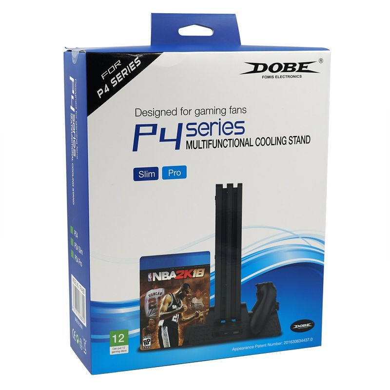 GENERICO - Base Refrigerante Para Consola Ps4 Slim Y Pro 3 En 1