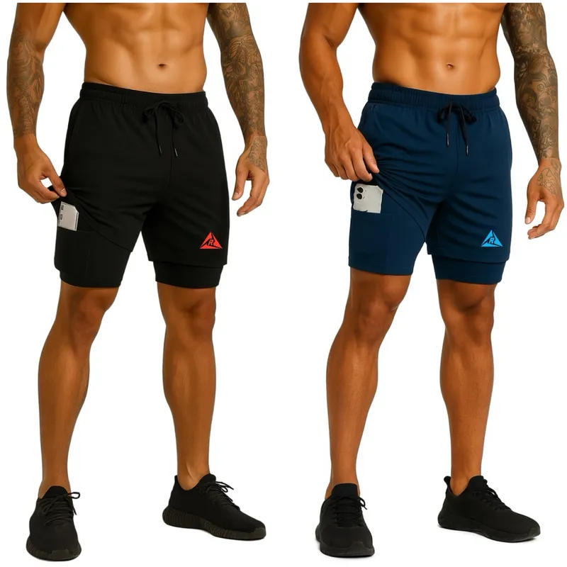 RIPPLE FT - x2 Pantalonetas con Licra Corta 3 Bolsillos Original Oppen