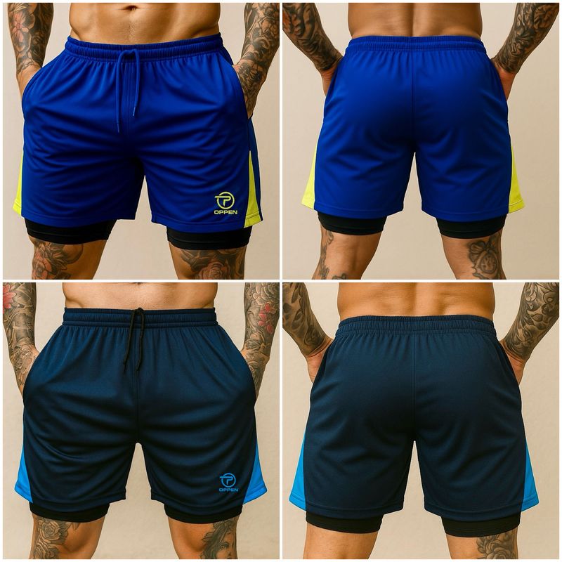 RIPPLE FT - x2 Pantalonetas con Licra Corta 3 Bolsillos Original Oppen