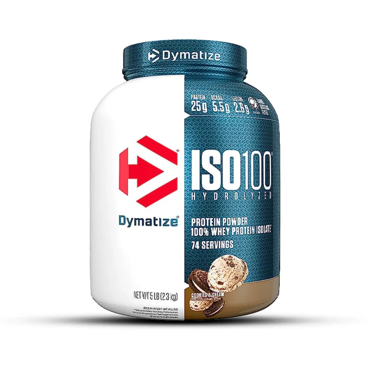 DYMATIZE - ISO100 COOKIES AND CREAM 100% Hidrolizada Premium Rápida Absorción 5LB
