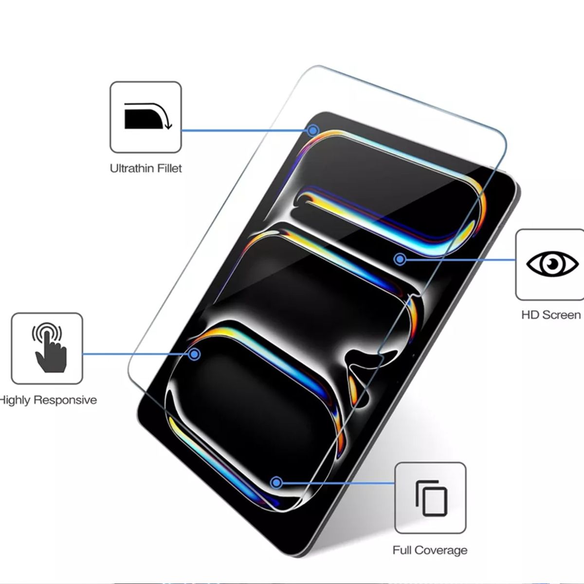 GENERICO - Funda Estuche Teclado Touchpad Para Ipad Air 11 M3 2025 Rosa + Vidrio