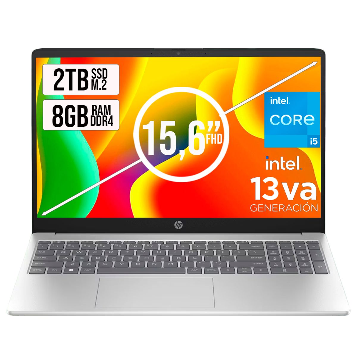 LENOVO - PORTATIL HP 15 INTEL CORE I5-1334U SSD 2TB RAM 8GB LED 15,6 FHD