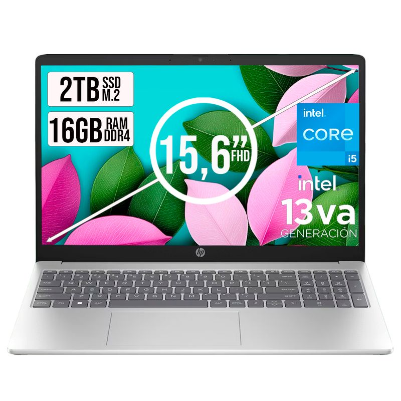 HP - PORTATIL HP 15 INTEL CORE I5-1334U SSD 2TB RAM 16GB LED 15,6 FHD WIN 11