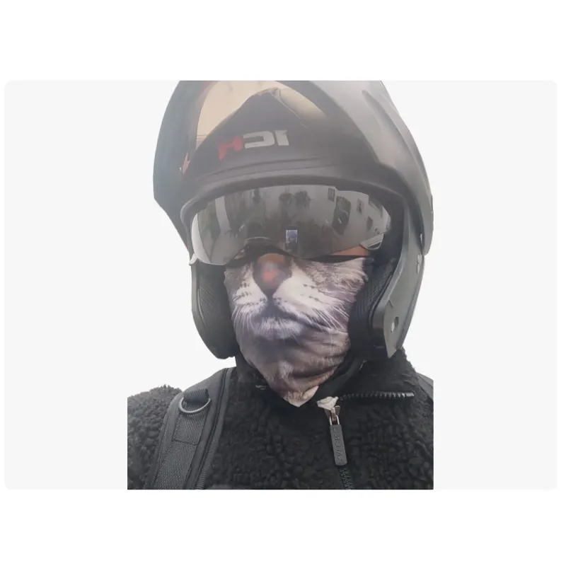 AMERICAN GENERICS - Pasamontañas Protector Cara En Forma De Gato Moto Montañismo