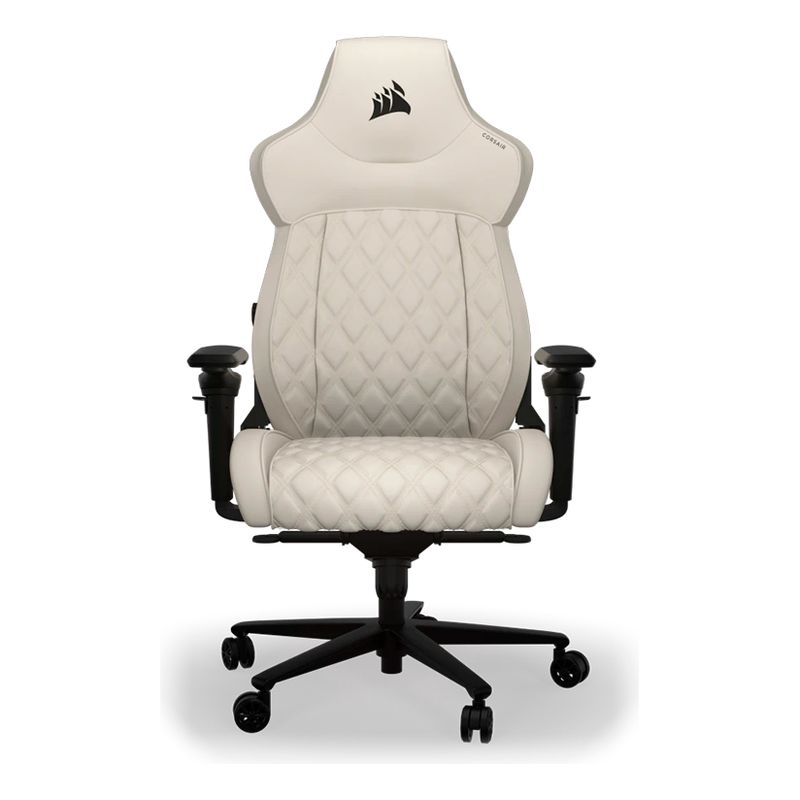 CORSAIR - Silla Gamer Corsair TC500 Luxe Frost Blanca - Tela Transpirable Premium