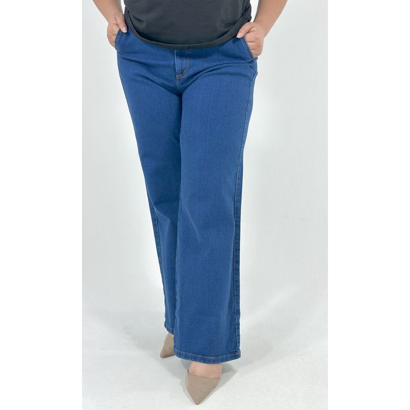 L Y H - Jean Para Mujer Azul Marca L&H