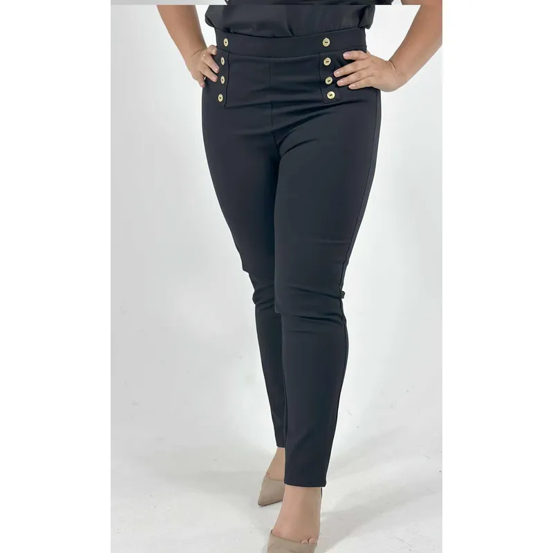 L Y H - Leggins Para Mujer Negro Marca L&H
